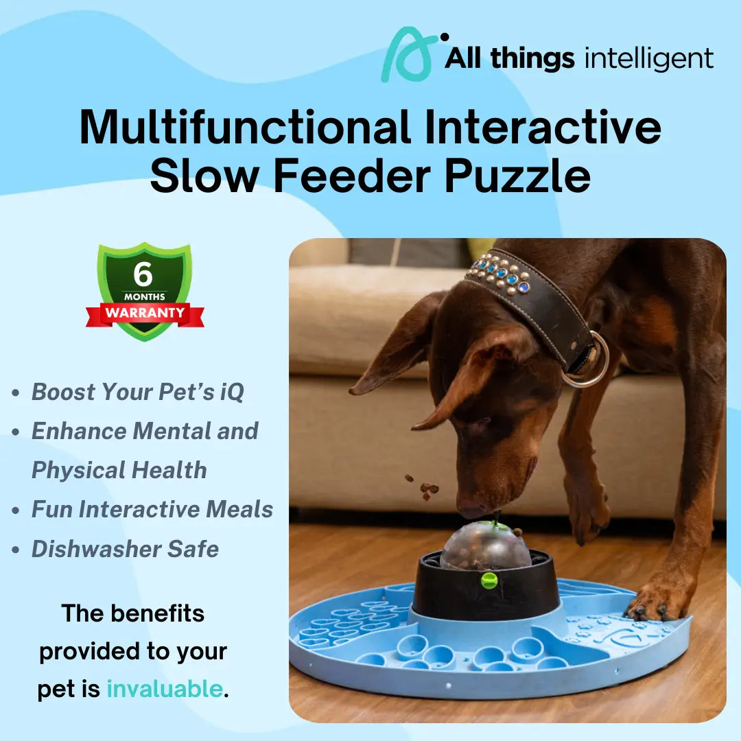 8-In-1 Multifunctional Interactive Dog Cat Slow Feeder Snuffle Mat Puzzle (Purple, Green, Blue)